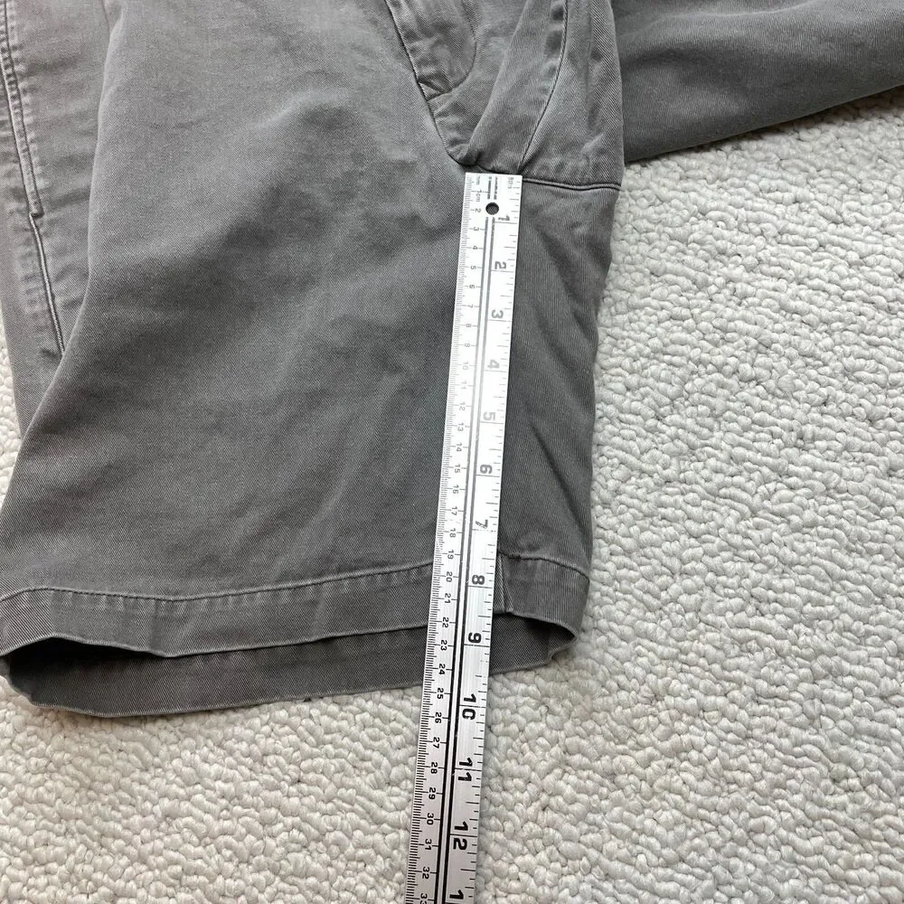 Banana Republic Hiking Chino Shorts Mens 33 Gray Straight Cotton 32x9 Pockets